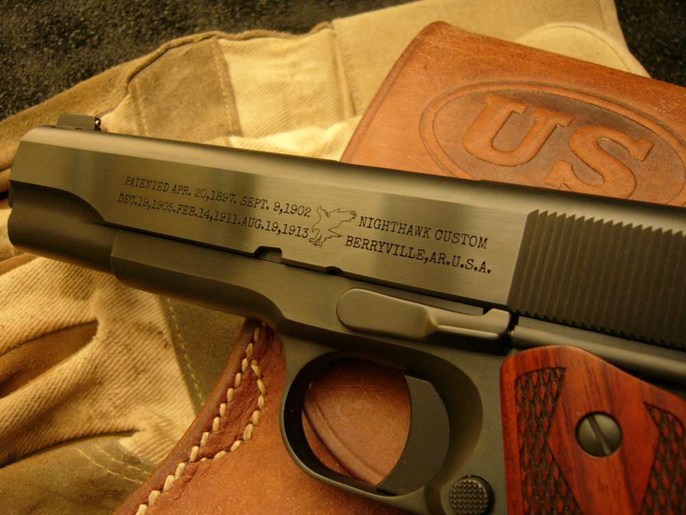 NIGHTHAWK CUSTOM GI PLUS NEW MODEL SASS 1911 GOV'T .45 U.S. ARMY BAKELITE -img-27