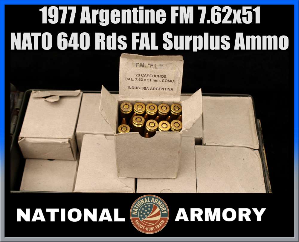 1977 Argentine FM 7.62x51 NATO 640 Rds FAL Surplus Ammo w/ Transit Can-img-0