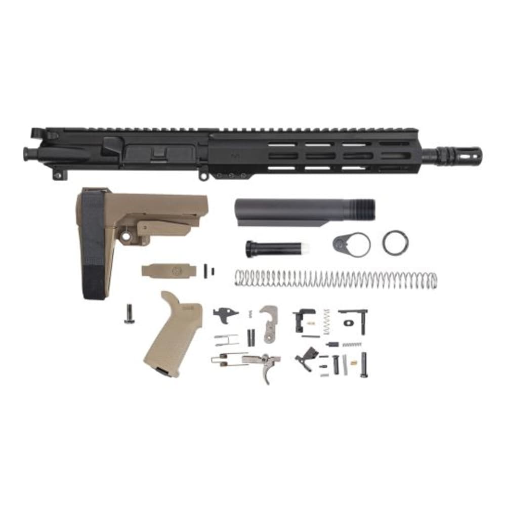 PSA 10.5" Carbine-length 5.56 NATO 1/7 Phosphate Pistol Kit Flat Dark Earth-img-0