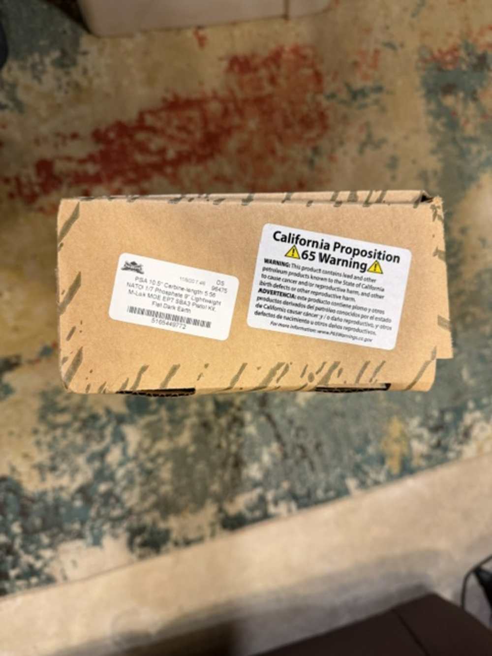 PSA 10.5" Carbine-length 5.56 NATO 1/7 Phosphate Pistol Kit Flat Dark Earth-img-1