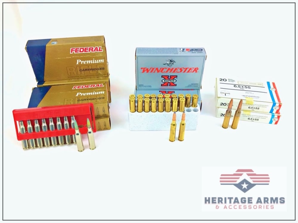 180 Rounds 6.5 x 55mm Swedish Mauser Ammo Winchester Federal PRVI-img-0