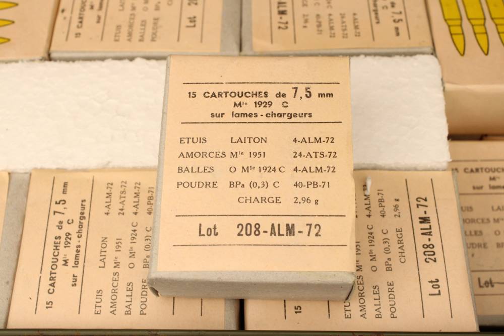 French 7.5x54 MAS Ammo 750 Rounds w/ 150 Stripper Clips & Steel Crate-img-2