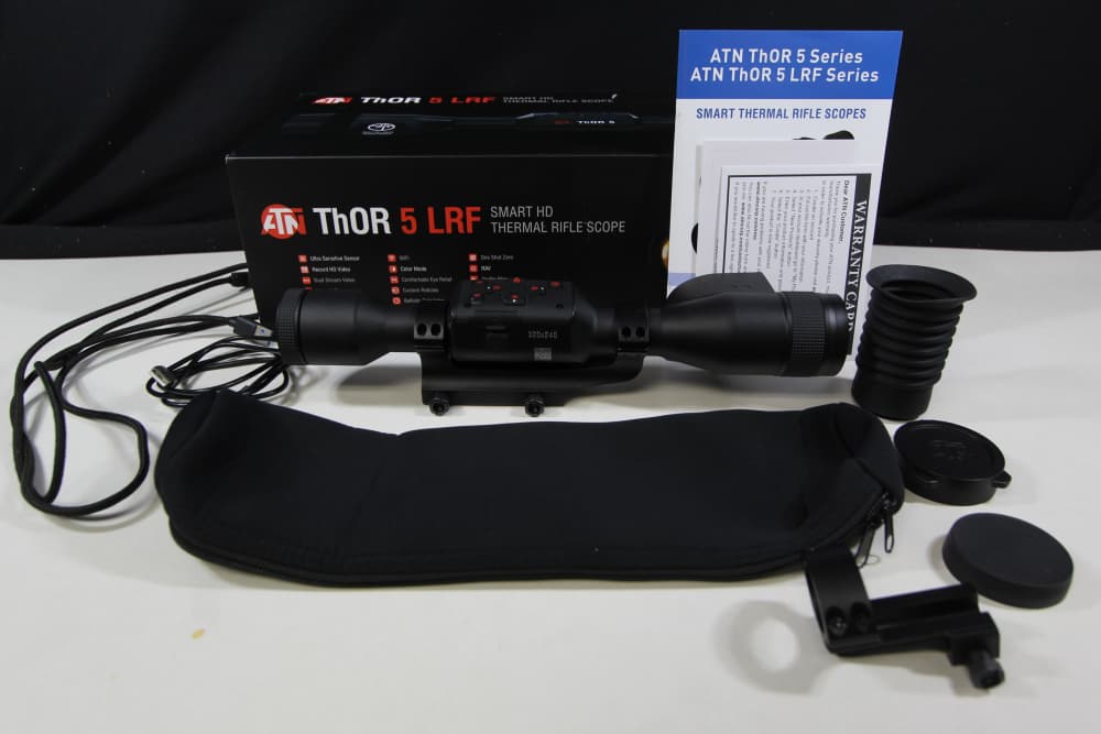 ATN THOR 5 LRF 320X240 4-16X THERMAL IMAGING SCOPE WITH LASER RANGE FINDER-img-0
