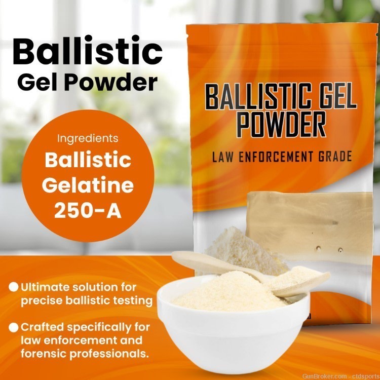 Ballistic Gel Powder 2 lbs - Gelatin Mix for Blocks, Targets and Dummys-img-8