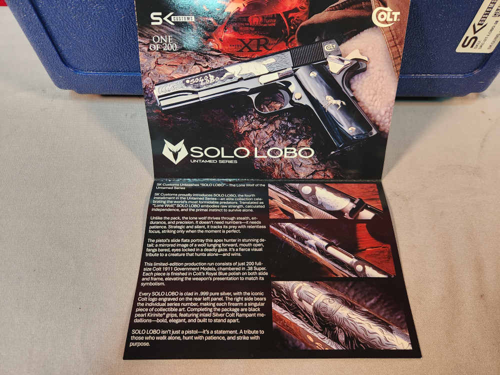 COLT SK 1911 SOLO LOBO 38SUPER 1 OF 200 NEW! NO CC FEES!-img-15
