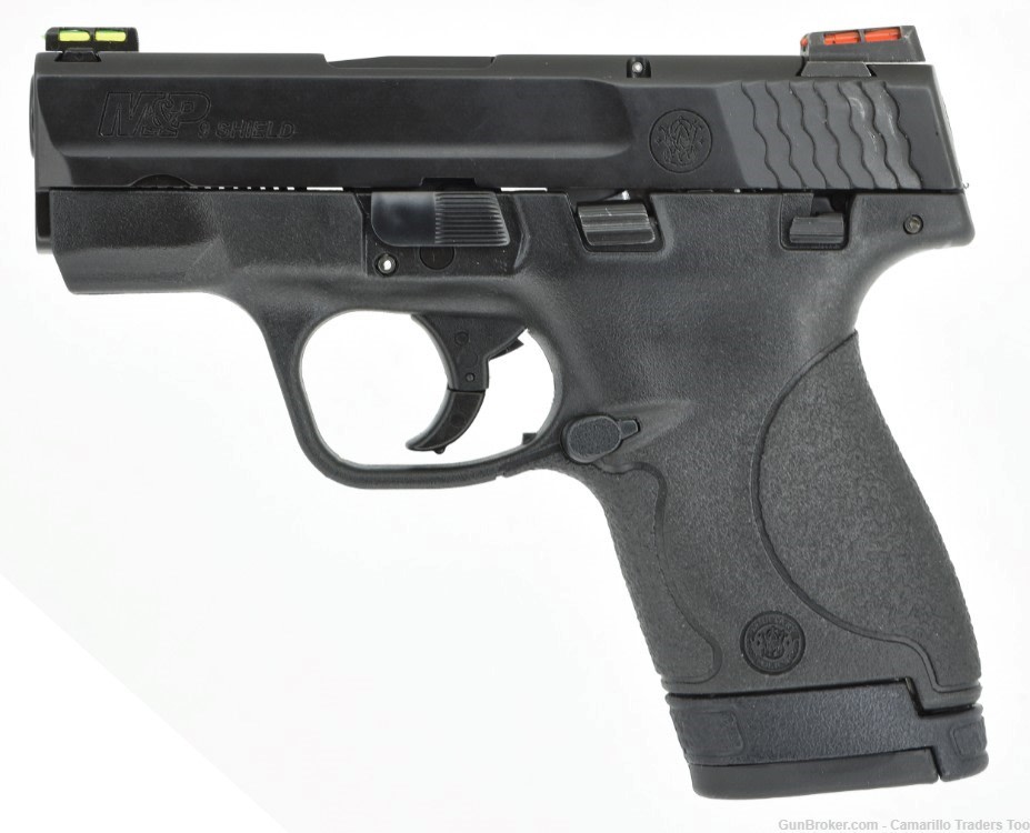 Smith & Wesson S&W 11905 M&P Shield 9mm Semi Auto Pistol HiVis Sights & Box-img-2