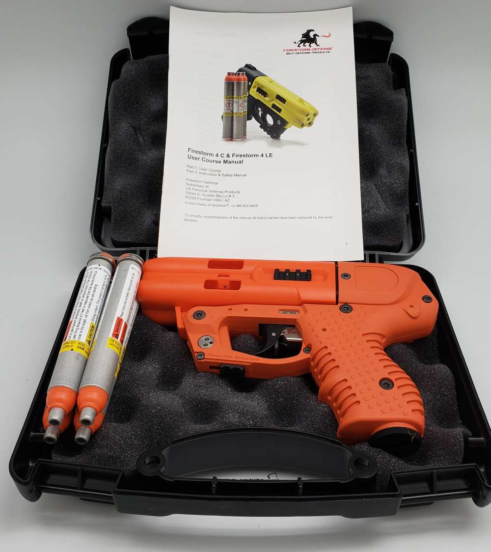 PIEXON JPX 4C-2PRIMER FIRED PEPPER SPRAY GUN ORANGE-img-1