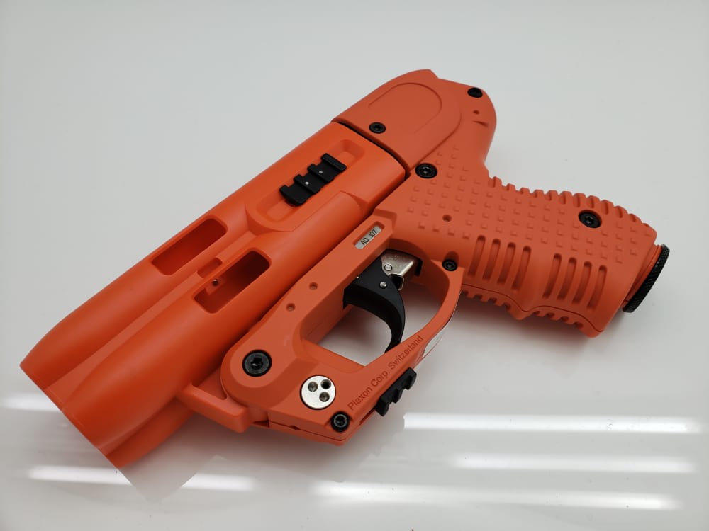 PIEXON JPX 4C-2PRIMER FIRED PEPPER SPRAY GUN ORANGE-img-0