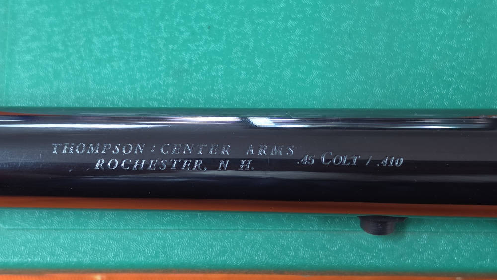 TC Contender 10" bull barrel, 45LC/410, RCBS 45LC Dies, Choke wrench-img-2