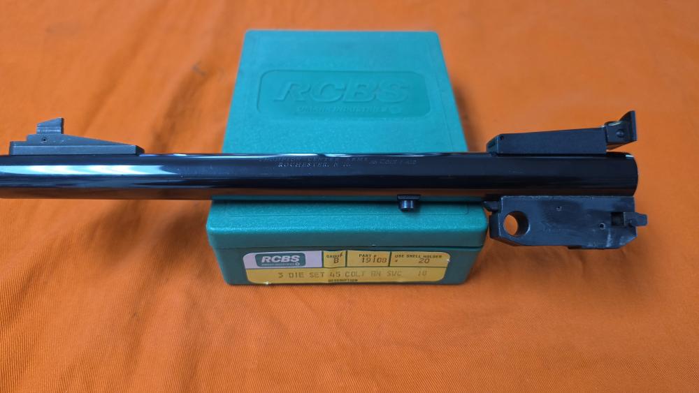 TC Contender 10" bull barrel, 45LC/410, RCBS 45LC Dies, Choke wrench-img-0
