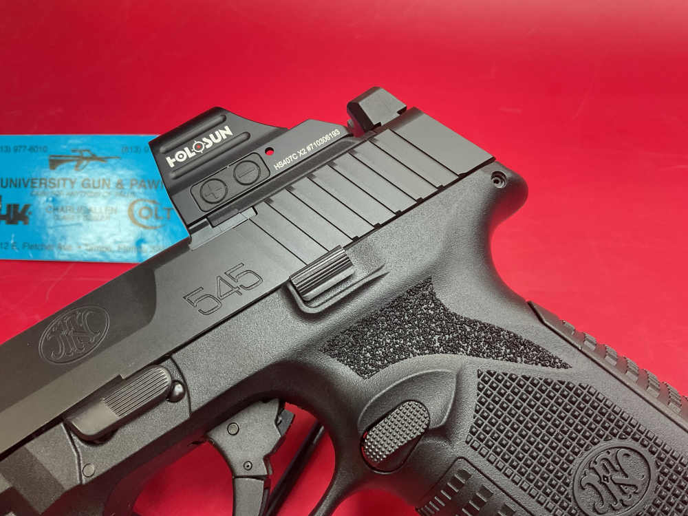 FN 545 MRD Holosun 407c Black 45 ACP 4.1” 2-15Rd Mags-img-3