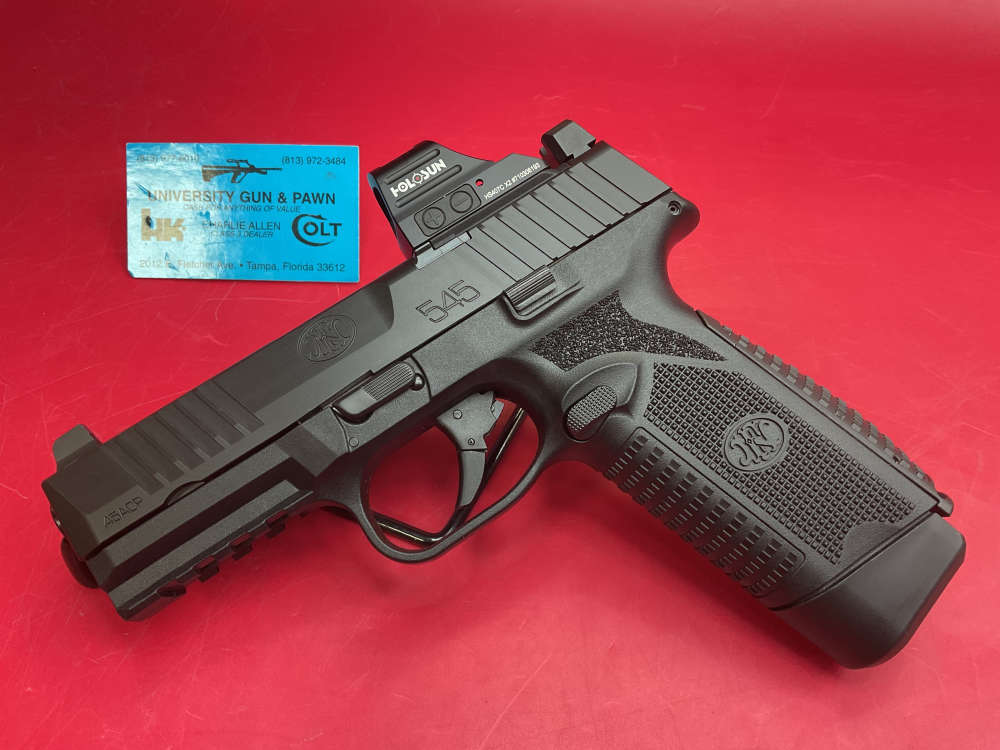 FN 545 MRD Holosun 407c Black 45 ACP 4.1” 2-15Rd Mags-img-1