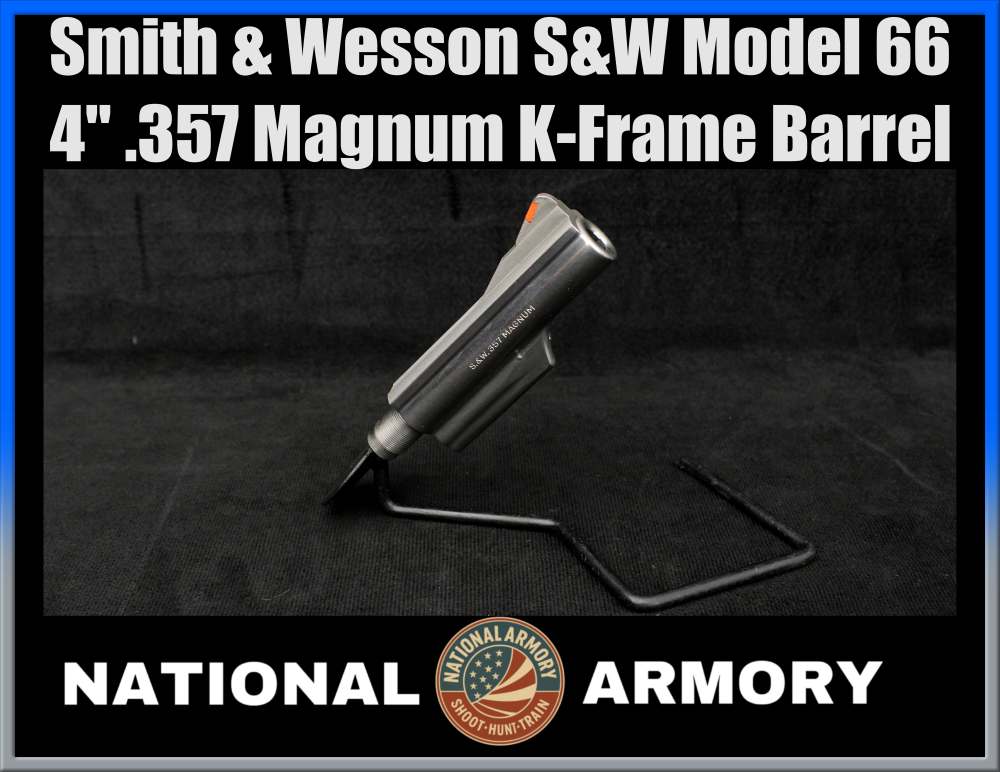 Smith & Wesson S&W Model 66 4" .357 Stainless K-Frame Barrel-img-0