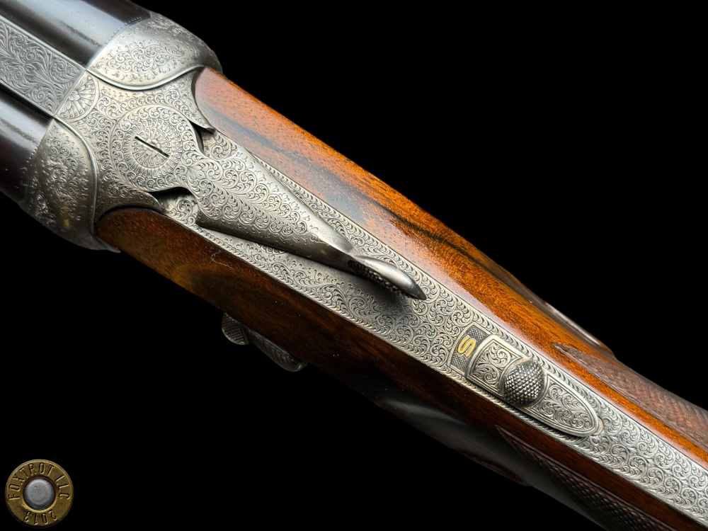 GRAVEX 450 NE DELUXE DOUBLE RIFLE - BOLSTERED H&H SIDELOCK ACTION - BULINO-img-11