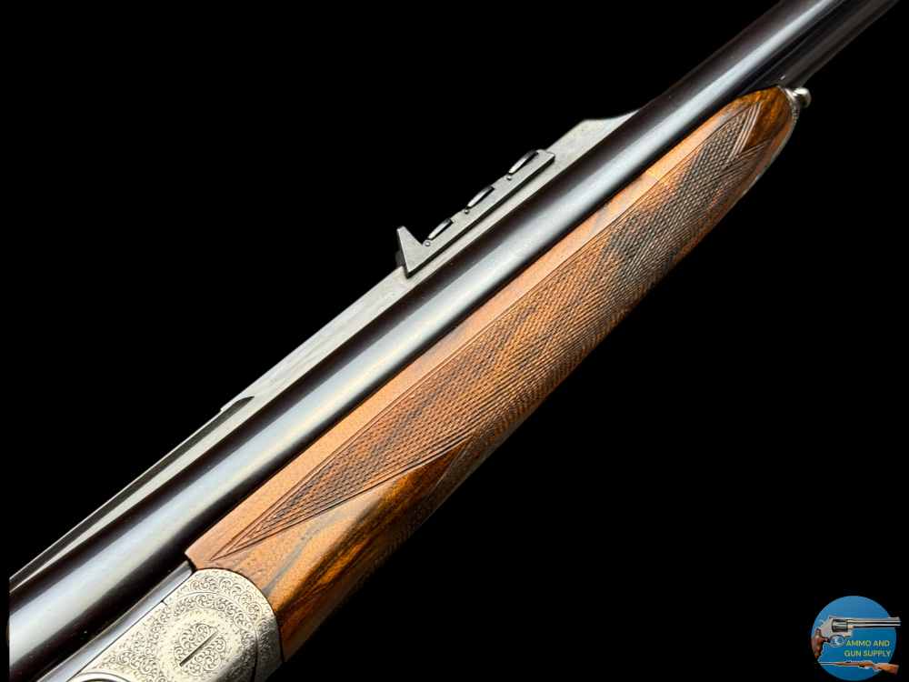 GRAVEX 450 NE DELUXE DOUBLE RIFLE - BOLSTERED H&H SIDELOCK ACTION - BULINO-img-17