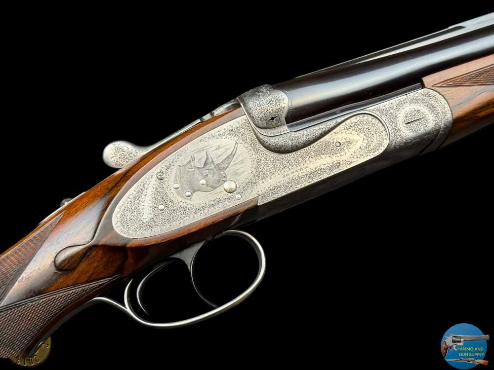 GRAVEX 450 NE DELUXE DOUBLE RIFLE - BOLSTERED H&H SIDELOCK ACTION - BULINO-img-46