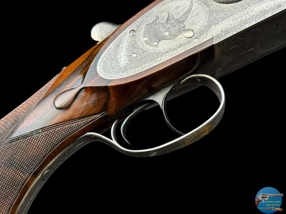 GRAVEX 450 NE DELUXE DOUBLE RIFLE - BOLSTERED H&H SIDELOCK ACTION - BULINO-img-8