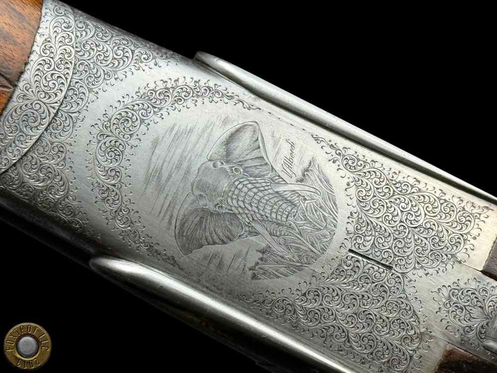 GRAVEX 450 NE DELUXE DOUBLE RIFLE - BOLSTERED H&H SIDELOCK ACTION - BULINO-img-37