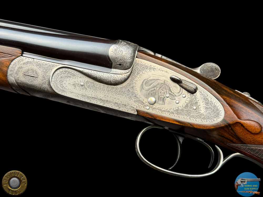 GRAVEX 450 NE DELUXE DOUBLE RIFLE - BOLSTERED H&H SIDELOCK ACTION - BULINO-img-36