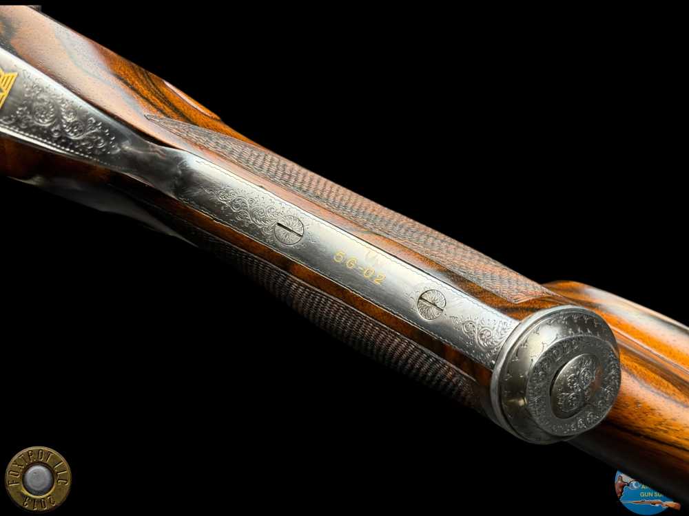 GRAVEX 450 NE DELUXE DOUBLE RIFLE - BOLSTERED H&H SIDELOCK ACTION - BULINO-img-29