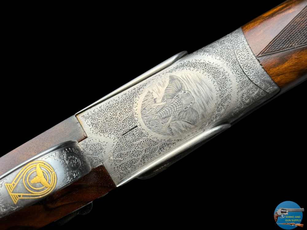 GRAVEX 450 NE DELUXE DOUBLE RIFLE - BOLSTERED H&H SIDELOCK ACTION - BULINO-img-7