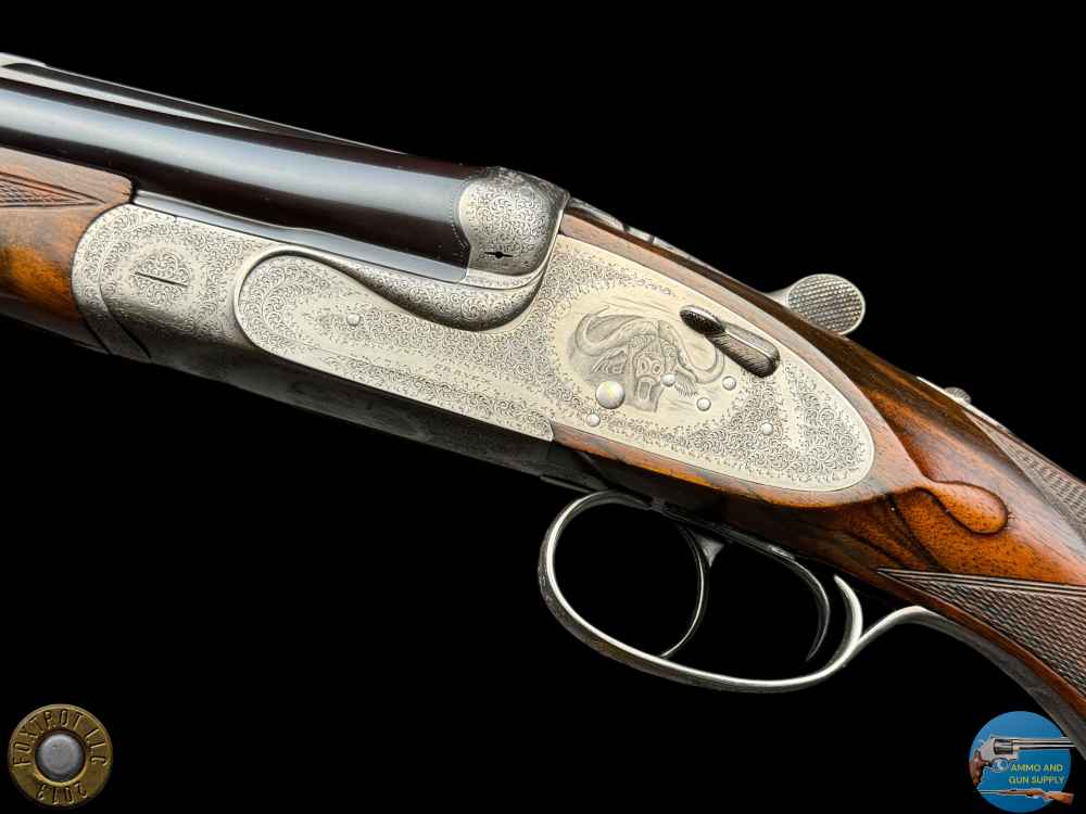GRAVEX 450 NE DELUXE DOUBLE RIFLE - BOLSTERED H&H SIDELOCK ACTION - BULINO-img-47