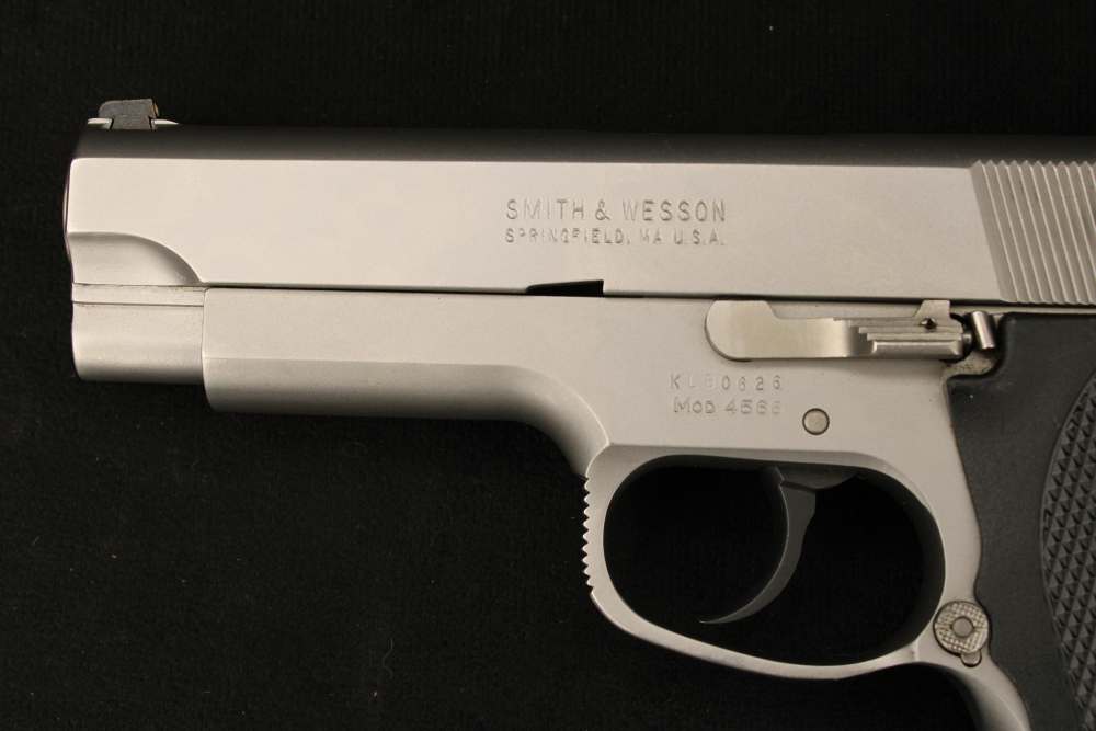 1992 Smith & Wesson 4566 Third Gen .45 ACP Stainless DA/SA S&W Duty Pistol-img-4