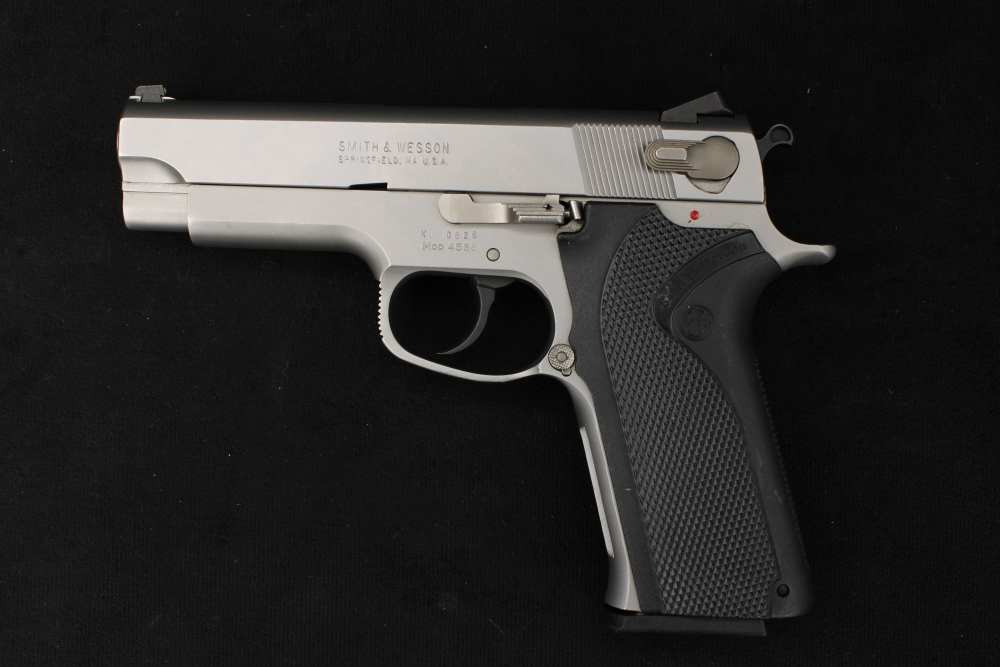 1992 Smith & Wesson 4566 Third Gen .45 ACP Stainless DA/SA S&W Duty Pistol-img-1