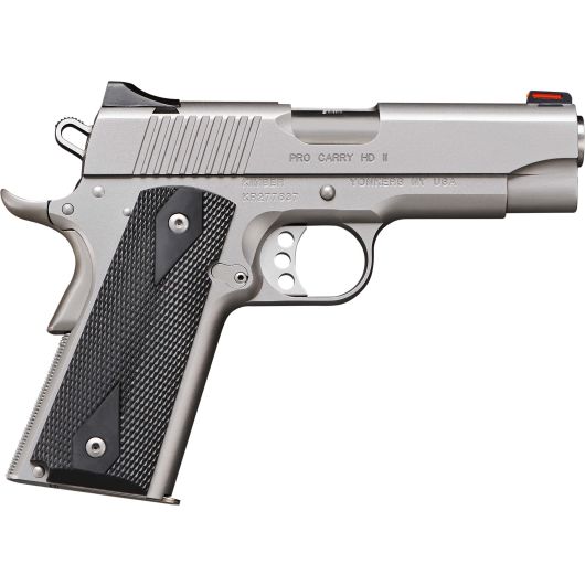 3200044CA Kimber Pro Carry HD II 1911 38 Super Auto +P 4.0" Satin Silver-img-0