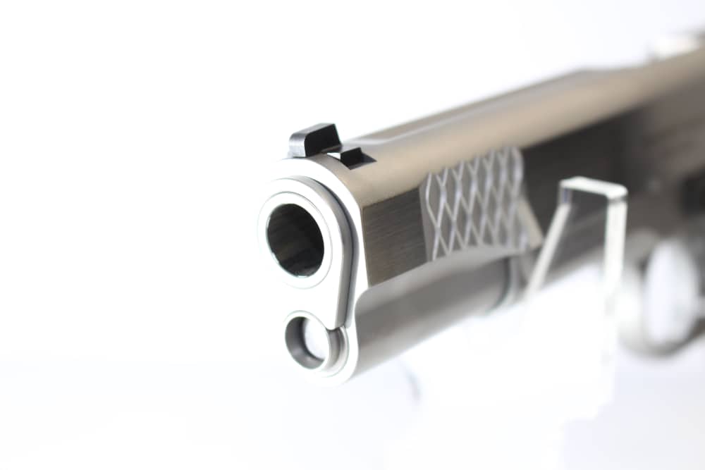 Smith & Wesson 1911 E series, .45ACP, Stainless, New in case-img-4