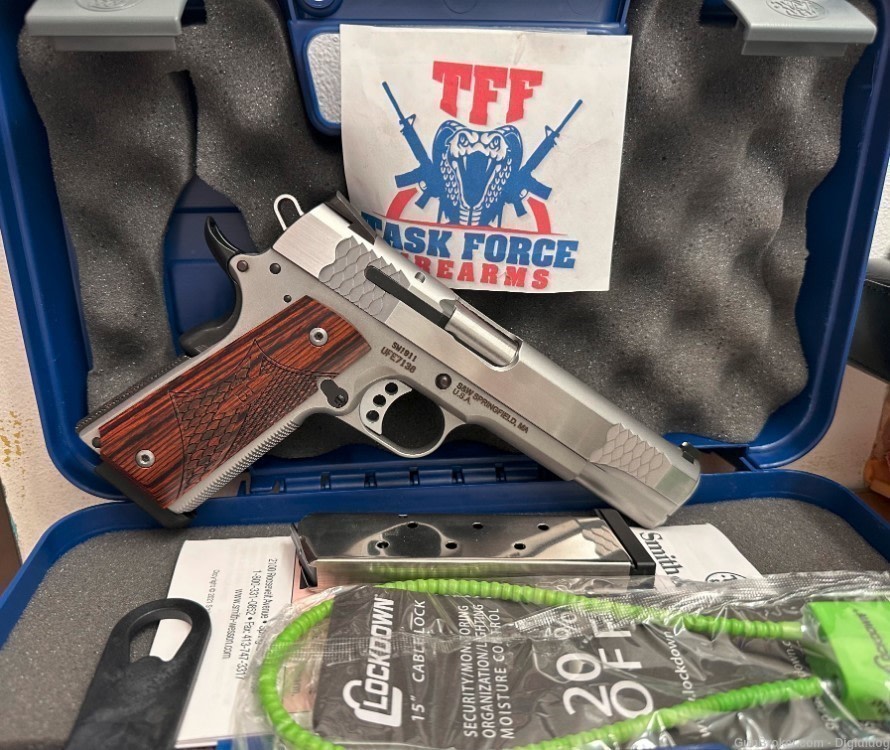 SMITH & WESSON 1911 E SERIES .45ACP 5" BARREL 2 MAGS 8 ROUNDS-img-0
