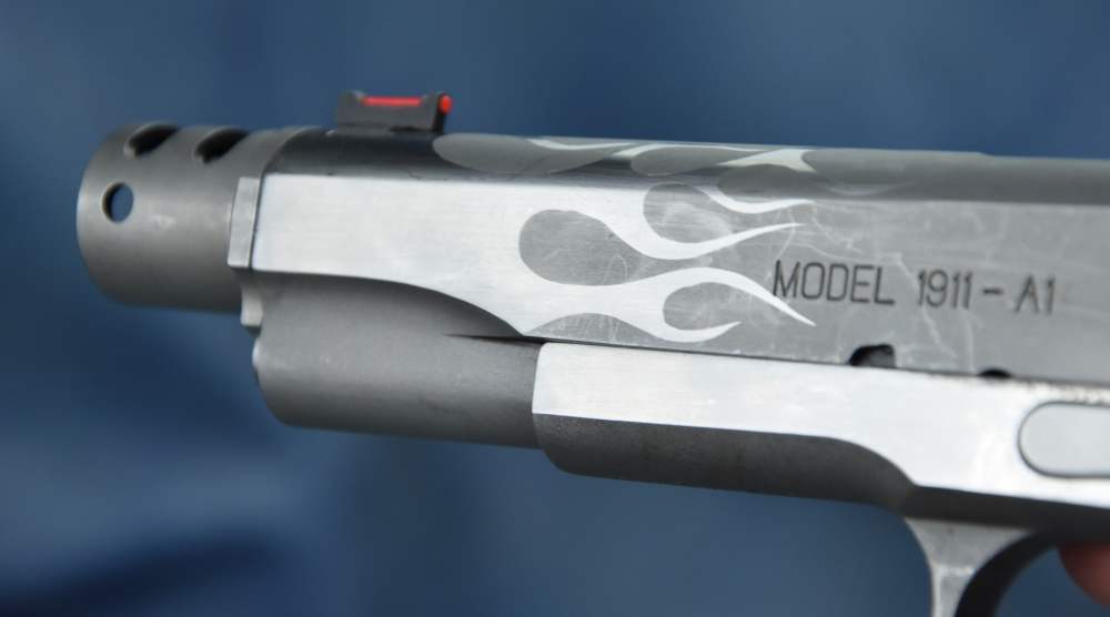 Custom FLAME Barrel Springfield Armory 5" 1911-A1 Comp .45acp Compensator-img-0
