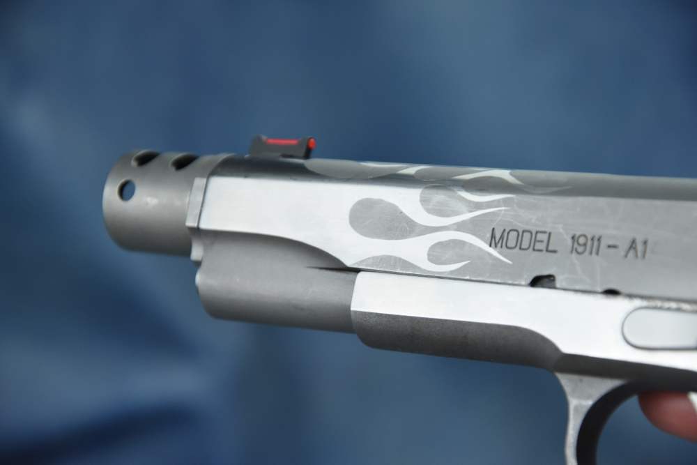 Custom FLAME Barrel Springfield Armory 5" 1911-A1 Comp .45acp Compensator-img-4