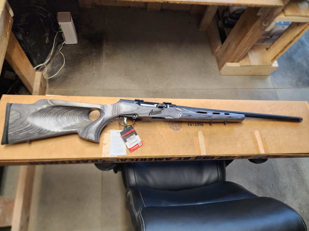 NEW! SAVAGE A17 TARGET .17 HMR 22" THREADED HEAVY THUMB HOLE SUPPRESSOR RDY-img-0