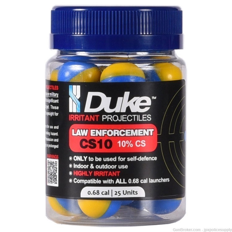 Duke LE CS10 Irritant Projectiles Jar of 25-img-0