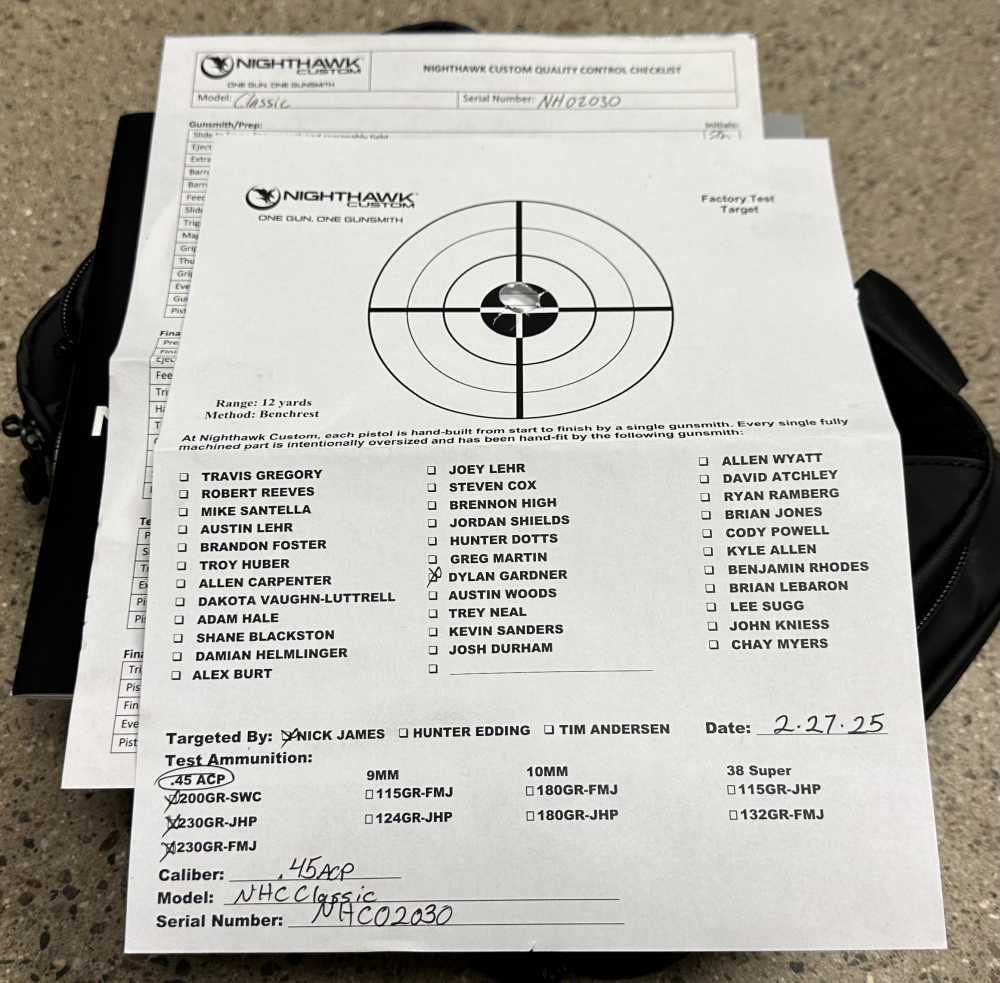 Nighthawk Custom 1911 NHC Classic 45ACP 5" DLC with Trijicon RMR IOS Plate-img-15