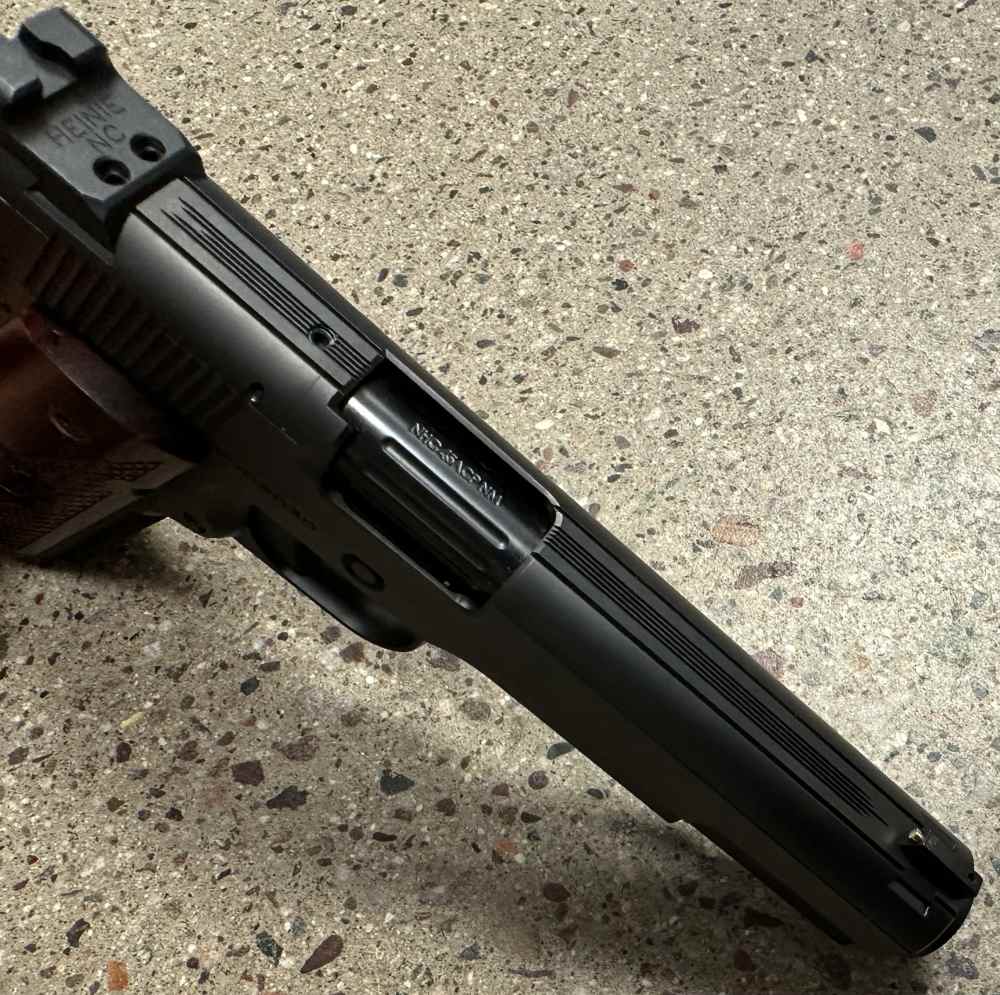 Nighthawk Custom 1911 NHC Classic 45ACP 5" DLC with Trijicon RMR IOS Plate-img-10