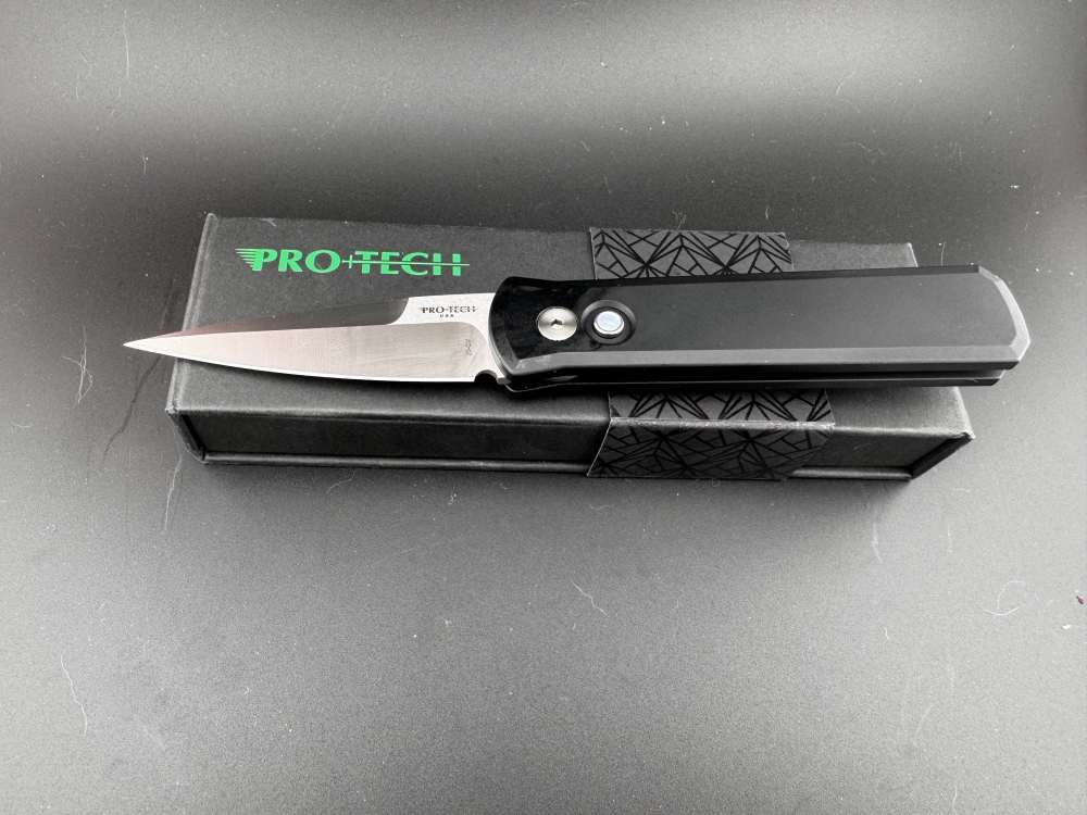 Pro-Tech Godson Automatic Blk Alum (3.15" 20CV Satin) 721-MOP-20CV-img-0