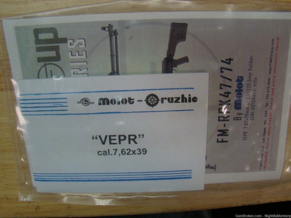 Molot VEPR RPK 23" AK47 rare Russian 7.62x39 AK 47 folding stock bipod 40rd-img-4