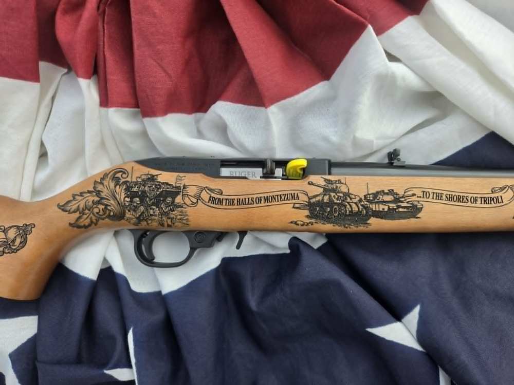 Ruger 250th Edition 10/22, Engraved USMC 250th Anniversary-img-4