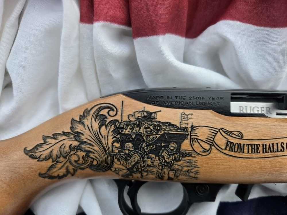 Ruger 250th Edition 10/22, Engraved USMC 250th Anniversary-img-2