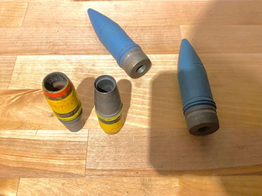 INERT 25mm & 20mm Projectile Bundle Artillery Cannon Shell Fighter Jet  -img-2