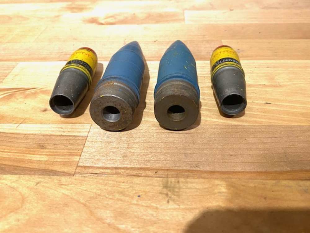 INERT 25mm & 20mm Projectile Bundle Artillery Cannon Shell Fighter Jet  -img-1