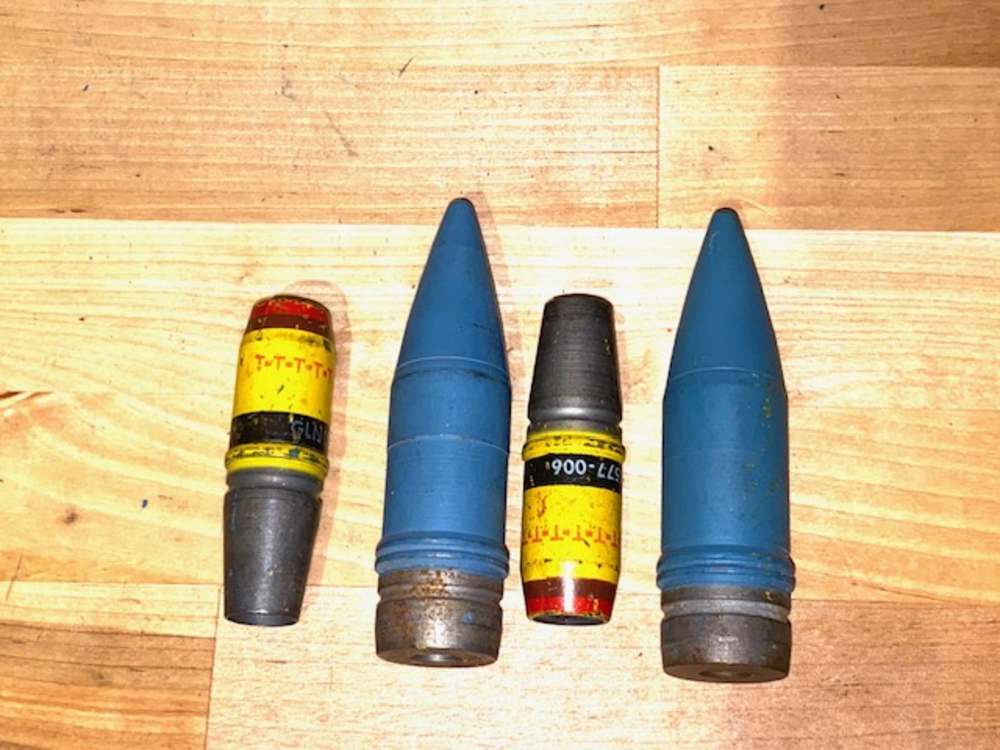 INERT 25mm & 20mm Projectile Bundle Artillery Cannon Shell Fighter Jet  -img-4