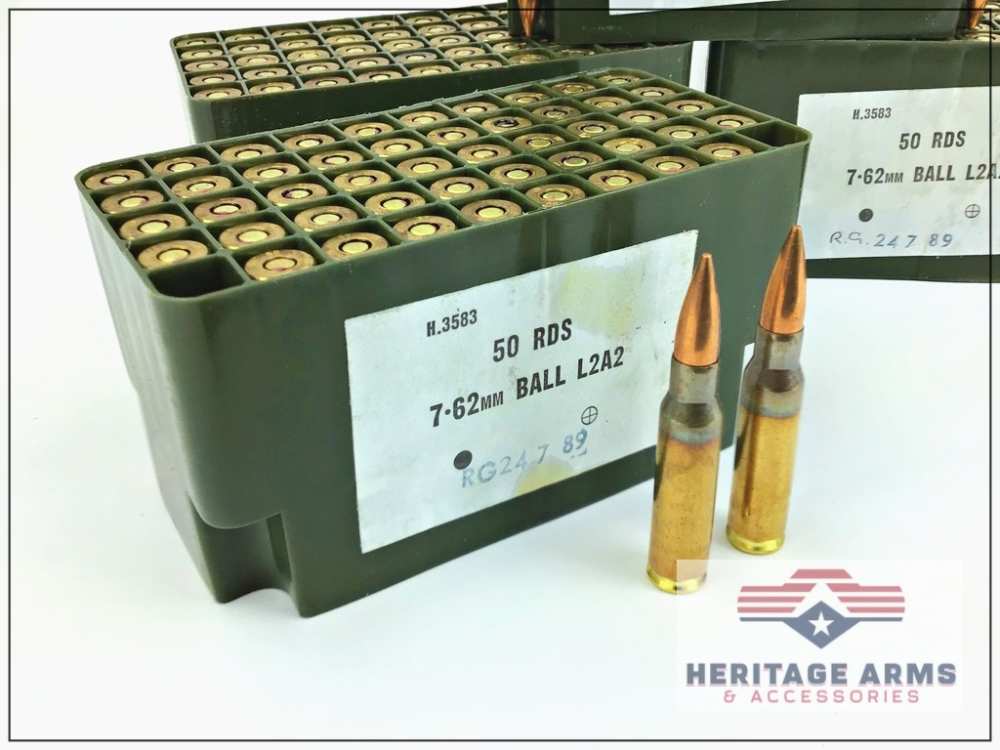 250 Rounds - Radway Green 7.62x51mm NATO L2A2 Military Surplus Ammunition-img-2