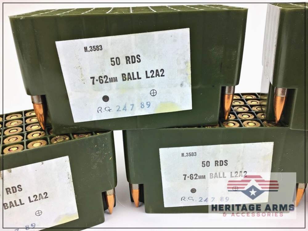 250 Rounds - Radway Green 7.62x51mm NATO L2A2 Military Surplus Ammunition-img-1