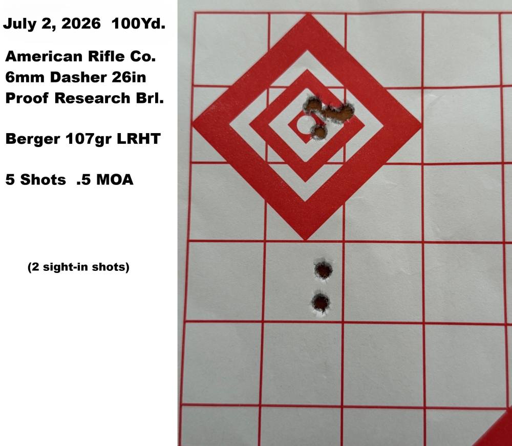 American Rifle Co 6 Dasher LR Target Rifle 26" Proof Aero Solus Triggertech-img-2