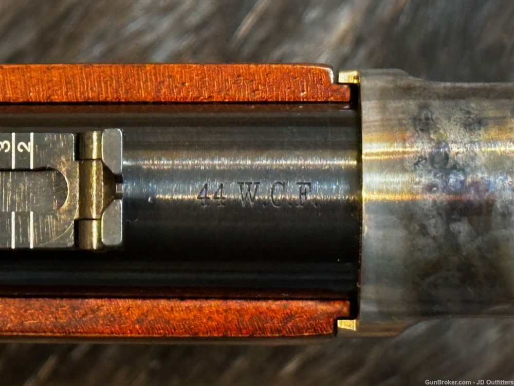 NEW UBERTI 1873 WINCHESTER SADDLE RING CARBINE COLOR CASED 44-40 GOOD WOOD -img-13