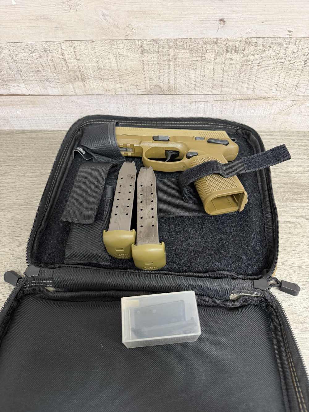 FN HERSTAL FNX-45 TACTICAL FDE 45 ACP 2-15 ROUND MAGS TB 66968 ORIGINAL BOX-img-18