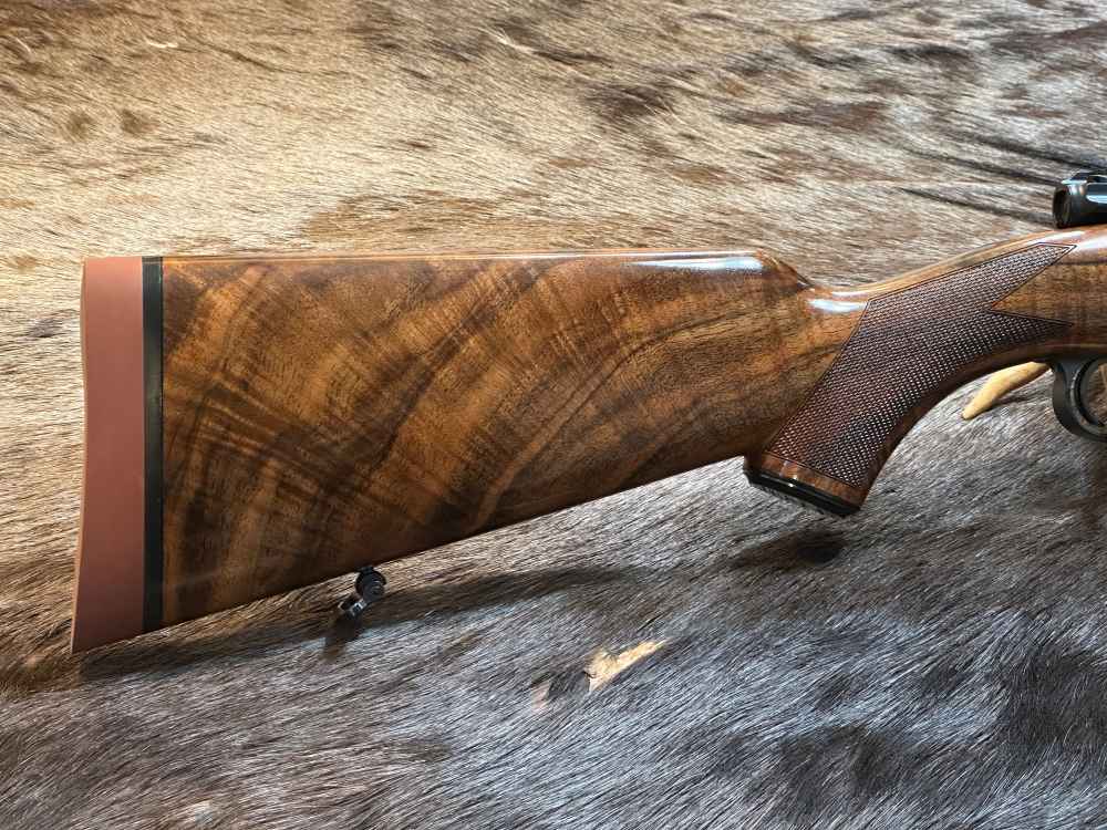 JOHN RIGBY BIG GAME DSB 375 H&H, MAUSER 98, GRADE 6 WOOD, GOLD INLAY-img-0